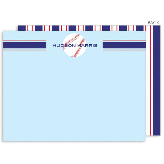 Baseball Flat Note Cards